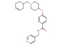 4-{[1-(3-cyclohexen-1-ylmethyl)-4-piperidinyl]oxy}-N-(4-pyridinylmethyl)benzamide