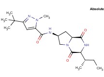 3-tert-butyl-1-methyl-N-{(3S,7S,8aS)-3-[(1S)-1-methylpropyl]-1,4-dioxooctahydropyrrolo[1,2-a]pyrazin-7-yl}-1H-pyrazole-5-carboxamide