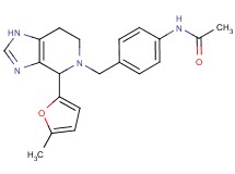 N-(4-{[4-(5-methyl-2-furyl)-1,4,6,7-tetrahydro-5H-imidazo[4,5-c]pyridin-5-yl]methyl}phenyl)acetamide