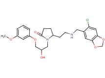 5-(2-{[(6-chloro-1,3-benzodioxol-5-yl)methyl]amino}ethyl)-1-[2-hydroxy-3-(3-methoxyphenoxy)propyl]-2-pyrrolidinone