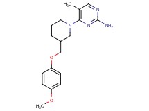 4-{3-[(4-methoxyphenoxy)methyl]piperidin-1-yl}-5-methylpyrimidin-2-amine