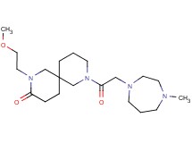 2-(2-methoxyethyl)-8-[(4-methyl-1,4-diazepan-1-yl)acetyl]-2,8-diazaspiro[5.5]undecan-3-one