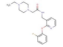 2-(4-ethyl-1-piperazinyl)-N-{[2-(2-fluorophenoxy)-3-pyridinyl]methyl}acetamide