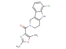 6-chloro-2-[(2,5-dimethyl-1,3-oxazol-4-yl)carbonyl]-2,3,4,5-tetrahydro-1H-pyrido[4,3-b]indole