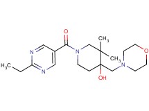1-[(2-ethylpyrimidin-5-yl)carbonyl]-3,3-dimethyl-4-(morpholin-4-ylmethyl)piperidin-4-ol