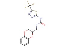 N-(2,3-dihydro-1,4-benzodioxin-2-ylmethyl)-N'-[5-(trifluoromethyl)-1,3,4-thiadiazol-2-yl]urea