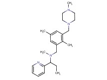 N-{2,5-dimethyl-3-[(4-methylpiperazin-1-yl)methyl]benzyl}-N-methyl-1-pyridin-2-ylpropan-1-amine