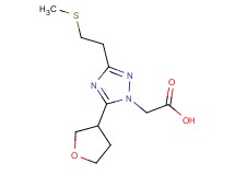 [3-[2-(methylthio)ethyl]-5-(tetrahydrofuran-3-yl)-1H-1,2,4-triazol-1-yl]acetic acid