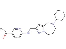 1-(6-{[(5-cyclohexyl-5,6,7,8-tetrahydro-4H-pyrazolo[1,5-a][1,4]diazepin-2-yl)methyl]amino}pyridin-3-yl)ethanone