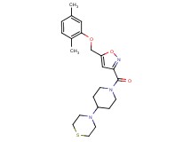 4-[1-({5-[(2,5-dimethylphenoxy)methyl]-3-isoxazolyl}carbonyl)-4-piperidinyl]thiomorpholine