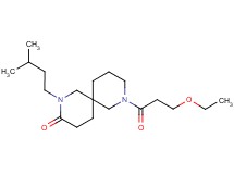 8-(3-ethoxypropanoyl)-2-(3-methylbutyl)-2,8-diazaspiro[5.5]undecan-3-one