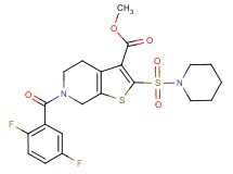 methyl 6-(2,5-difluorobenzoyl)-2-(1-piperidinylsulfonyl)-4,5,6,7-tetrahydrothieno[2,3-c]pyridine-3-carboxylate