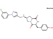 (3S,7S,8aS)-7-({[1-(3-chlorophenyl)-1H-pyrazol-4-yl]methyl}amino)-3-(4-hydroxybenzyl)hexahydropyrrolo[1,2-a]pyrazine-1,4-dione