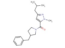 5-[(3-benzyl-1-pyrrolidinyl)carbonyl]-3-isobutyl-1-methyl-1H-pyrazole