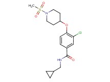 3-chloro-N-(cyclopropylmethyl)-4-{[1-(methylsulfonyl)-4-piperidinyl]oxy}benzamide