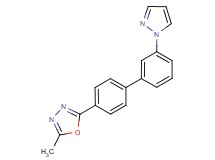 2-methyl-5-[3'-(1H-pyrazol-1-yl)biphenyl-4-yl]-1,3,4-oxadiazole