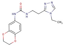 N-(2,3-dihydro-1,4-benzodioxin-6-yl)-N'-[2-(4-ethyl-4H-1,2,4-triazol-3-yl)ethyl]urea