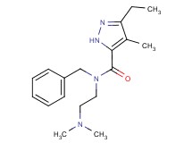 N-benzyl-N-[2-(dimethylamino)ethyl]-3-ethyl-4-methyl-1H-pyrazole-5-carboxamide