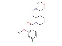 4-{2-[1-(4-chloro-2-methoxybenzoyl)-2-piperidinyl]ethyl}morpholine