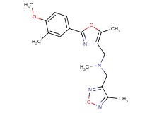 1-[2-(4-methoxy-3-methylphenyl)-5-methyl-1,3-oxazol-4-yl]-N-methyl-N-[(4-methyl-1,2,5-oxadiazol-3-yl)methyl]methanamine