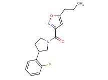 3-{[3-(2-fluorophenyl)-1-pyrrolidinyl]carbonyl}-5-propylisoxazole