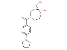 4-(hydroxymethyl)-1-[4-(1-pyrrolidinyl)benzoyl]-4-azepanol