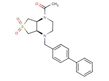 (4aR*,7aS*)-1-acetyl-4-(4-biphenylylmethyl)octahydrothieno[3,4-b]pyrazine 6,6-dioxide