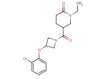 5-{[3-(2-chlorophenoxy)-1-azetidinyl]carbonyl}-1-ethyl-2-piperidinone