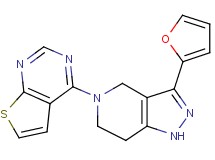4-[3-(2-furyl)-1,4,6,7-tetrahydro-5H-pyrazolo[4,3-c]pyridin-5-yl]thieno[2,3-d]pyrimidine