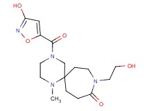 9-(2-hydroxyethyl)-4-[(3-hydroxy-5-isoxazolyl)carbonyl]-1-methyl-1,4,9-triazaspiro[5.6]dodecan-10-one