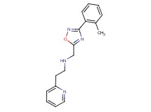 N-{[3-(2-methylphenyl)-1,2,4-oxadiazol-5-yl]methyl}-2-pyridin-2-ylethanamine