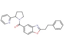 2-(2-phenylethyl)-5-{[2-(2-pyridinyl)-1-pyrrolidinyl]carbonyl}-1,3-benzoxazole