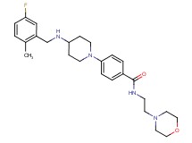 4-{4-[(5-fluoro-2-methylbenzyl)amino]-1-piperidinyl}-N-[2-(4-morpholinyl)ethyl]benzamide