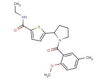 N-ethyl-5-[1-(2-methoxy-5-methylbenzoyl)-2-pyrrolidinyl]-2-thiophenecarboxamide