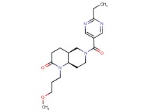 (4aS*,8aR*)-6-[(2-ethylpyrimidin-5-yl)carbonyl]-1-(3-methoxypropyl)octahydro-1,6-naphthyridin-2(1H)-one