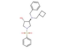 (3S*,4S*)-4-[benzyl(cyclobutylmethyl)amino]-1-(phenylsulfonyl)-3-pyrrolidinol