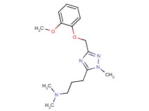(3-{3-[(2-methoxyphenoxy)methyl]-1-methyl-1H-1,2,4-triazol-5-yl}propyl)dimethylamine