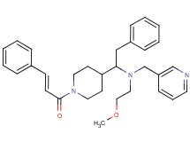 (2-methoxyethyl)(2-phenyl-1-{1-[(2E)-3-phenyl-2-propenoyl]-4-piperidinyl}ethyl)(3-pyridinylmethyl)amine