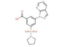 3-(1H-pyrazolo[3,4-b]pyridin-1-yl)-5-(pyrrolidin-1-ylsulfonyl)benzoic acid