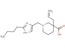 3-allyl-1-[(2-butyl-1H-imidazol-4-yl)methyl]-3-piperidinecarboxylic acid