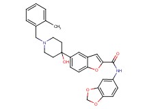 N-1,3-benzodioxol-5-yl-5-[4-hydroxy-1-(2-methylbenzyl)-4-piperidinyl]-1-benzofuran-2-carboxamide