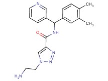 1-(2-aminoethyl)-N-[(3,4-dimethylphenyl)(pyridin-3-yl)methyl]-1H-1,2,3-triazole-4-carboxamide