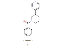 4-{1-[4-(trifluoromethyl)benzoyl]piperidin-3-yl}pyrimidine