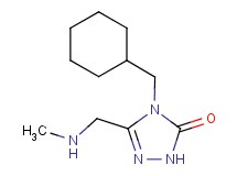 4-(cyclohexylmethyl)-5-[(methylamino)methyl]-2,4-dihydro-3H-1,2,4-triazol-3-one
