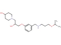 1-[2-hydroxy-3-(3-{[(3-isopropoxypropyl)amino]methyl}phenoxy)propyl]-4-piperidinol