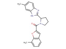 6-methyl-2-{1-[(7-methyl-1-benzofuran-2-yl)carbonyl]-2-pyrrolidinyl}-1H-benzimidazole
