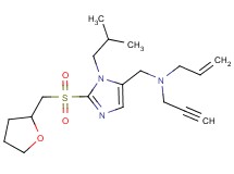 N-({1-isobutyl-2-[(tetrahydro-2-furanylmethyl)sulfonyl]-1H-imidazol-5-yl}methyl)-N-2-propyn-1-yl-2-propen-1-amine