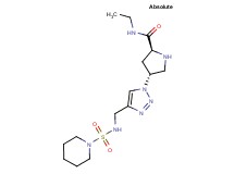 (4R)-N-ethyl-4-(4-{[(1-piperidinylsulfonyl)amino]methyl}-1H-1,2,3-triazol-1-yl)-L-prolinamide hydrochloride