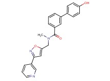 4'-hydroxy-N-methyl-N-[(3-pyridin-3-ylisoxazol-5-yl)methyl]biphenyl-3-carboxamide