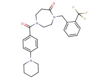 1-[4-(1-piperidinyl)benzoyl]-4-[2-(trifluoromethyl)benzyl]-1,4-diazepan-5-one